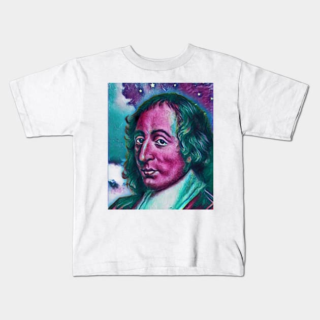 Blaise Pascal Portrait | Blaise Pascal Artwork 6 Kids T-Shirt by JustLit